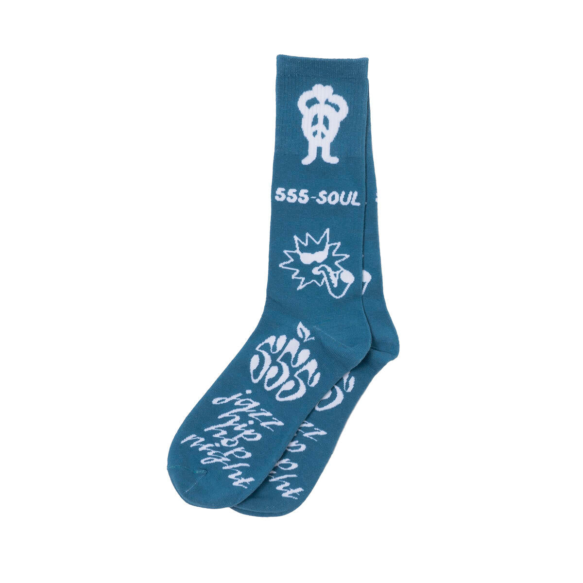 555-Soul Ludlow Throw Socks - Yale Blue