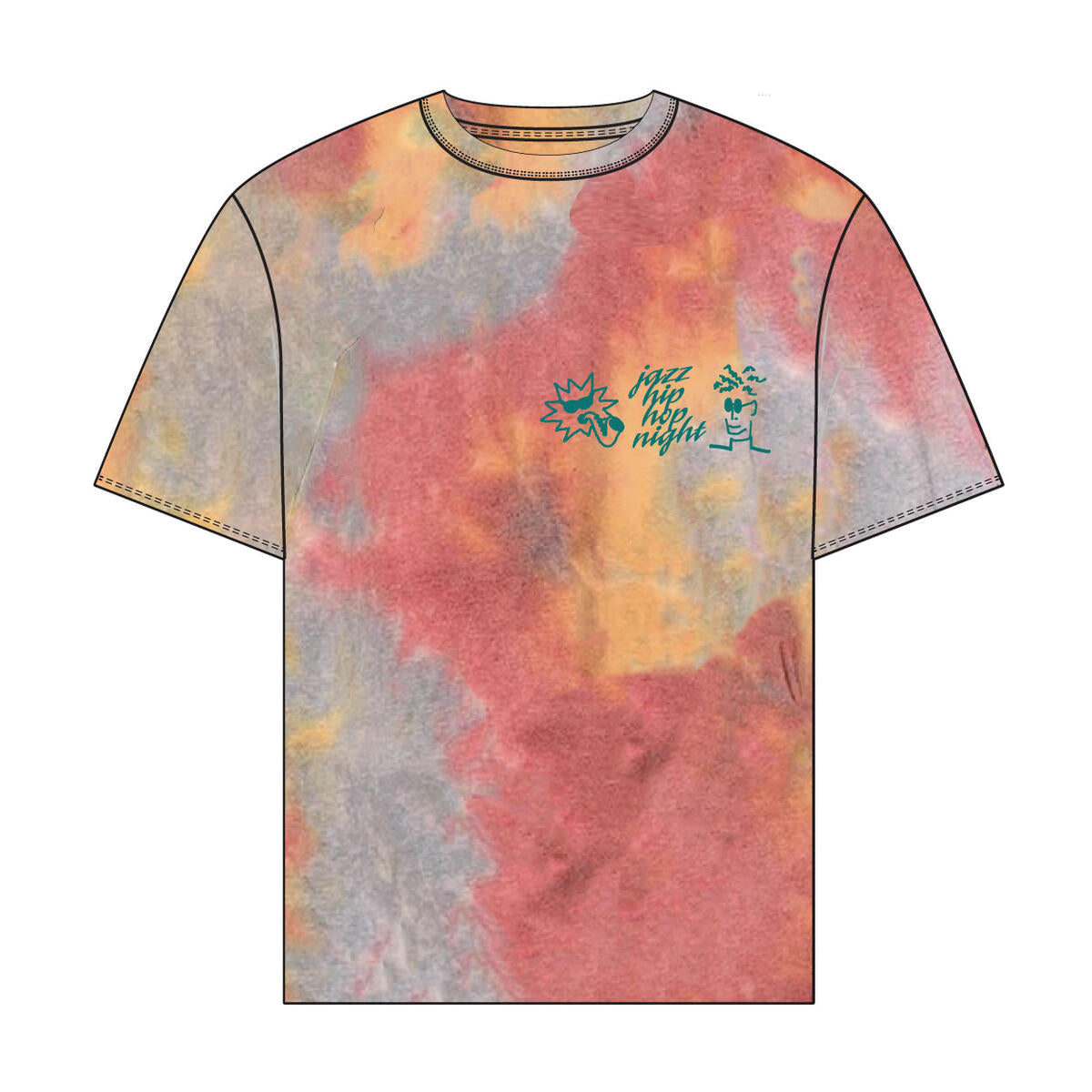 555-Soul Ludlow Throw SS Tee - Tie Dye