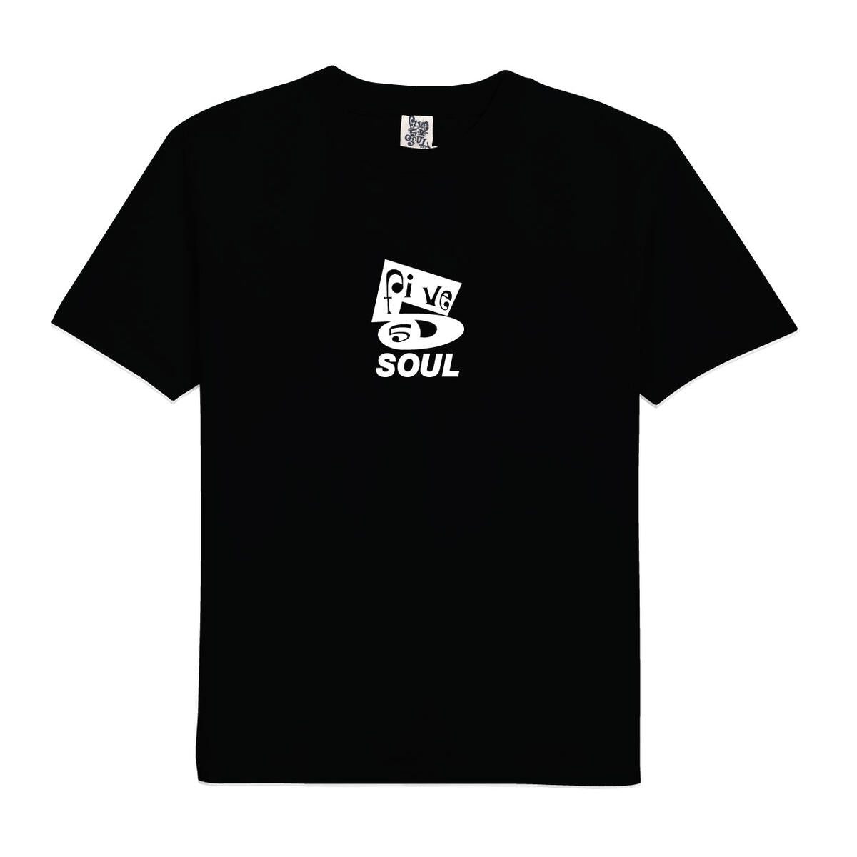 555-Soul Original 5 Logo SS Tee - Washed Black