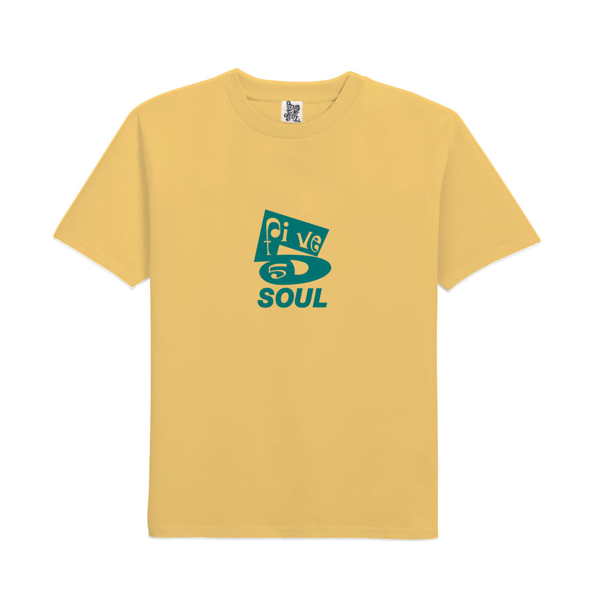 555-Soul Original 5 Logo SS Tee - Spectra Yellow