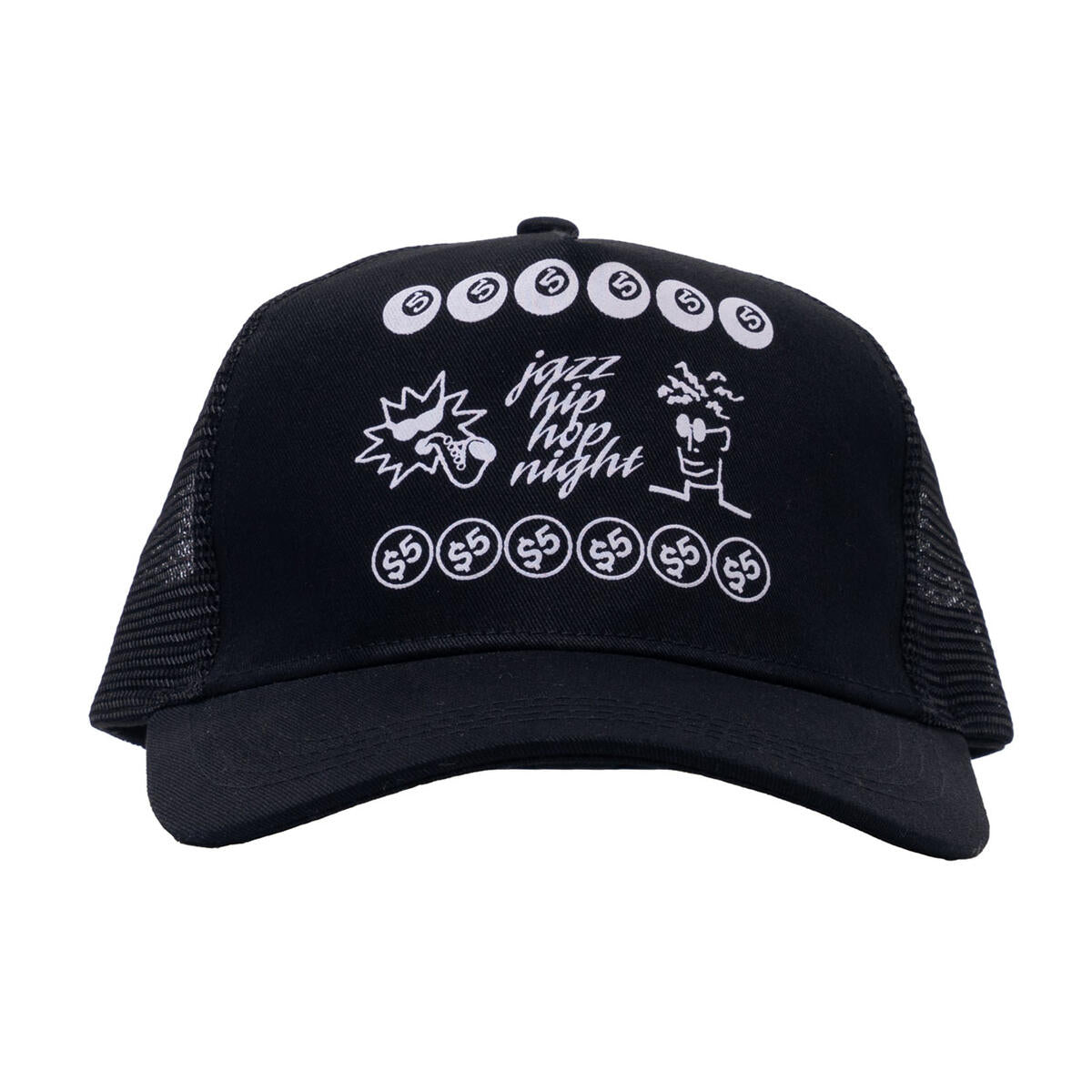 555-Soul Ludlow Throw Trucker Hat - Black