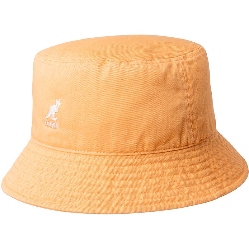 Kangol Washed Bucket Hat - Papaya Milk