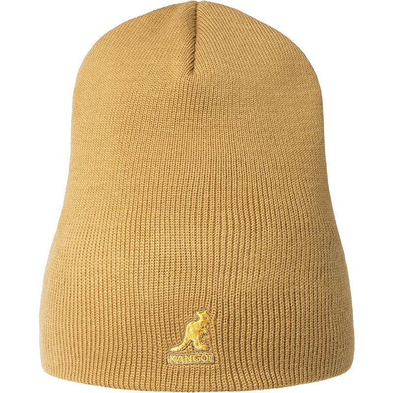 Kangol Acrylic Pull-On Beanie Hat - Camel