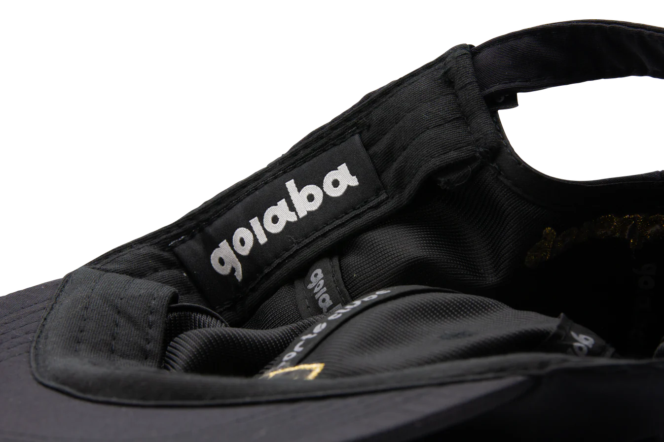 Goiaba E.C. - Campo 6-Panel Nylon Hat - Black/Gold