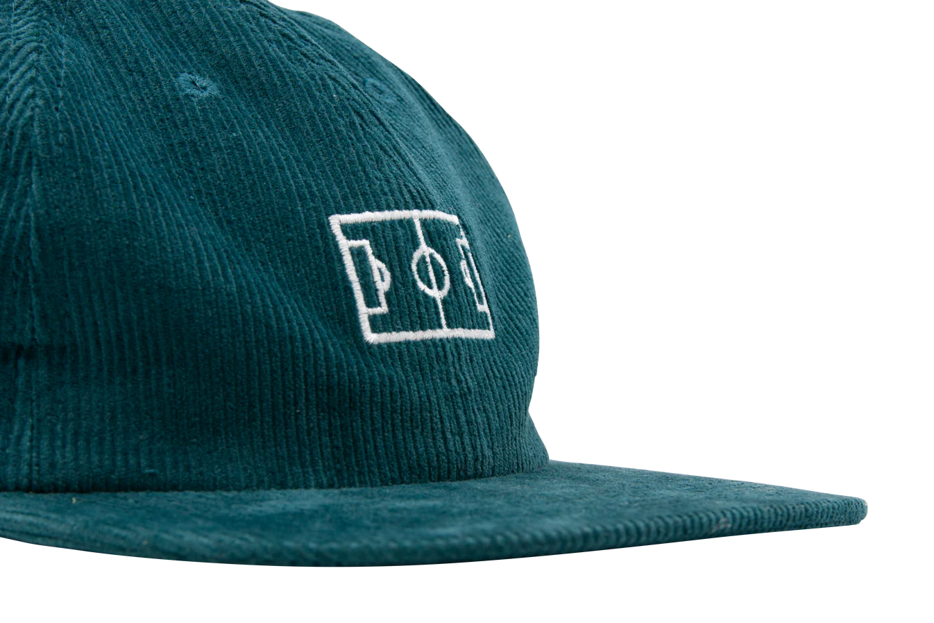 Goiaba E.C. - Campo 6-Panel Corduroy Hat - Bottle Green