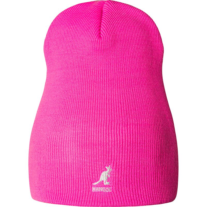 Kangol Acrylic Pull-On Beanie Hat - Electric Pink