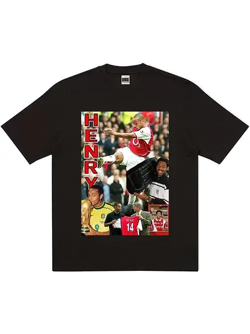 Retro Football Gang Thierry Henry T-Shirt