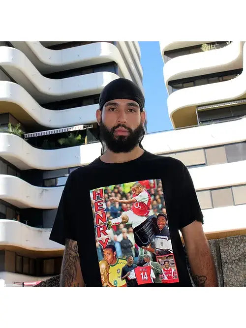 Retro Football Gang Thierry Henry T-Shirt