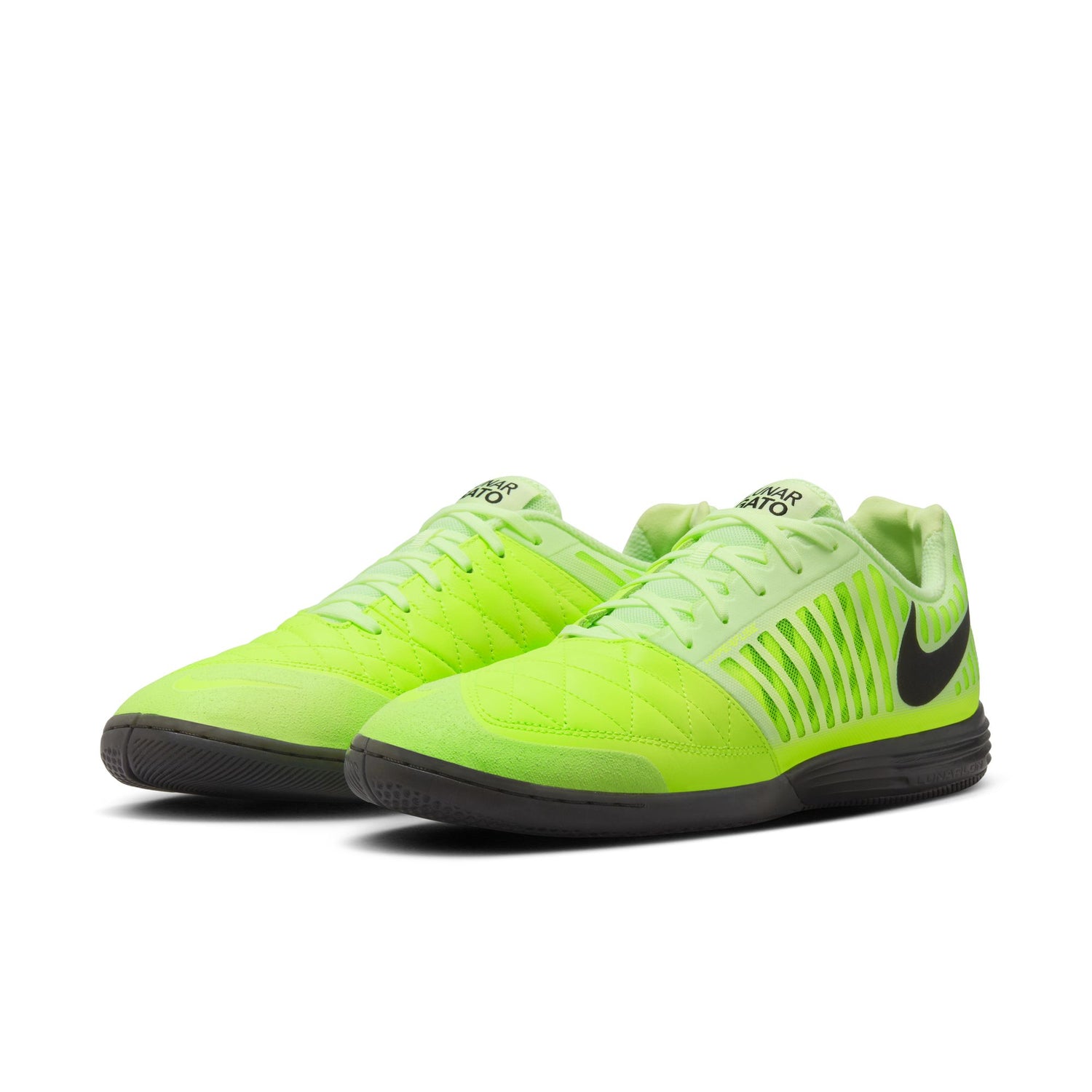 Nike Lunargato II Indoor/Court Soccer Shoes - Black/Volt