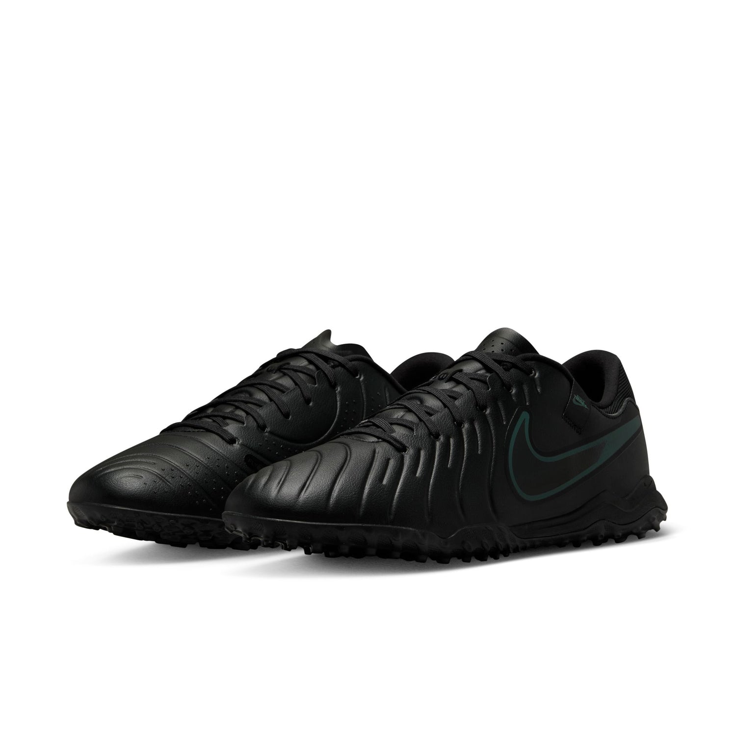 Nike Tiempo Legend 10 Academy TF Turf Soccer Shoes - Black/Deep Jungle