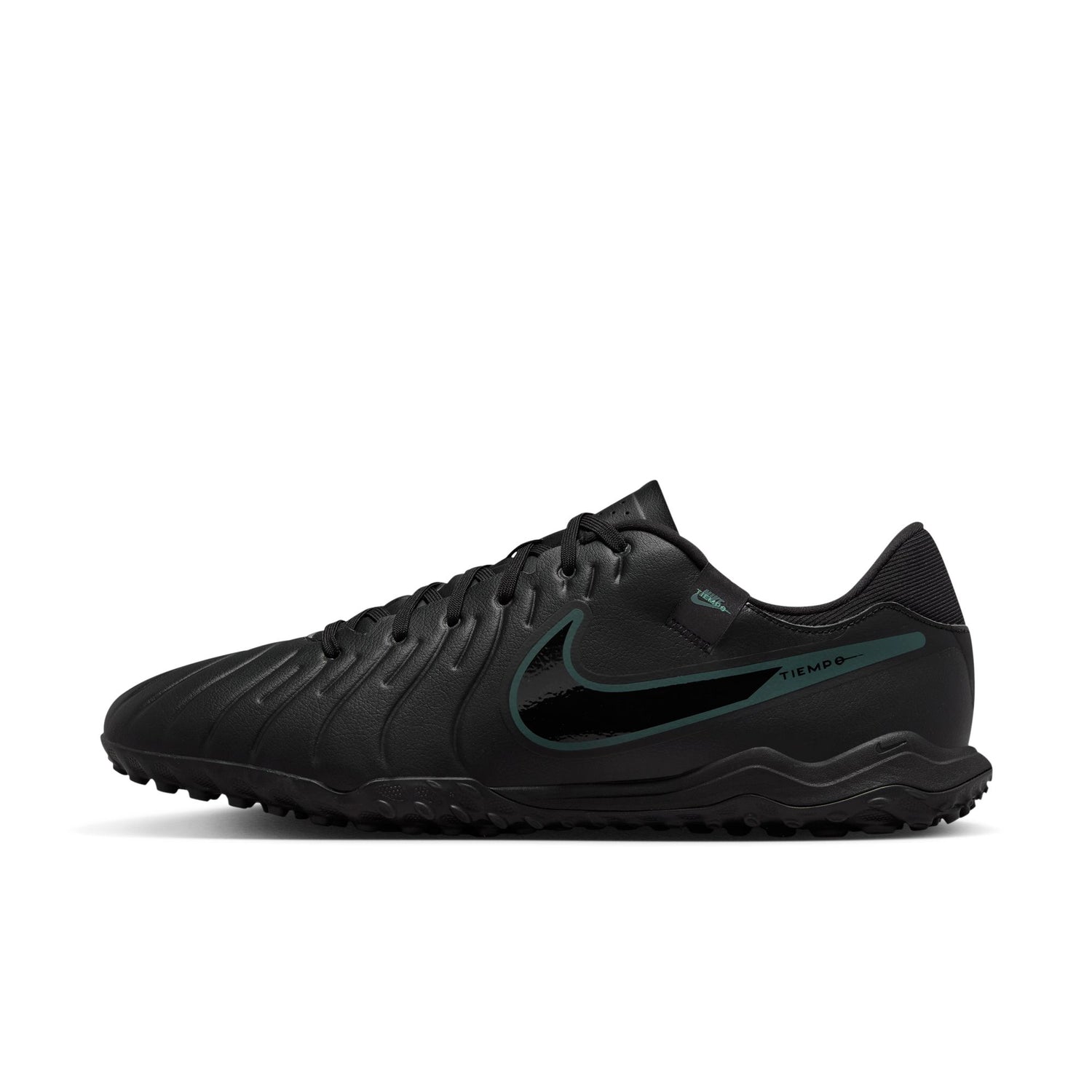 Nike Tiempo Legend 10 Academy TF Turf Soccer Shoes - Black/Deep Jungle