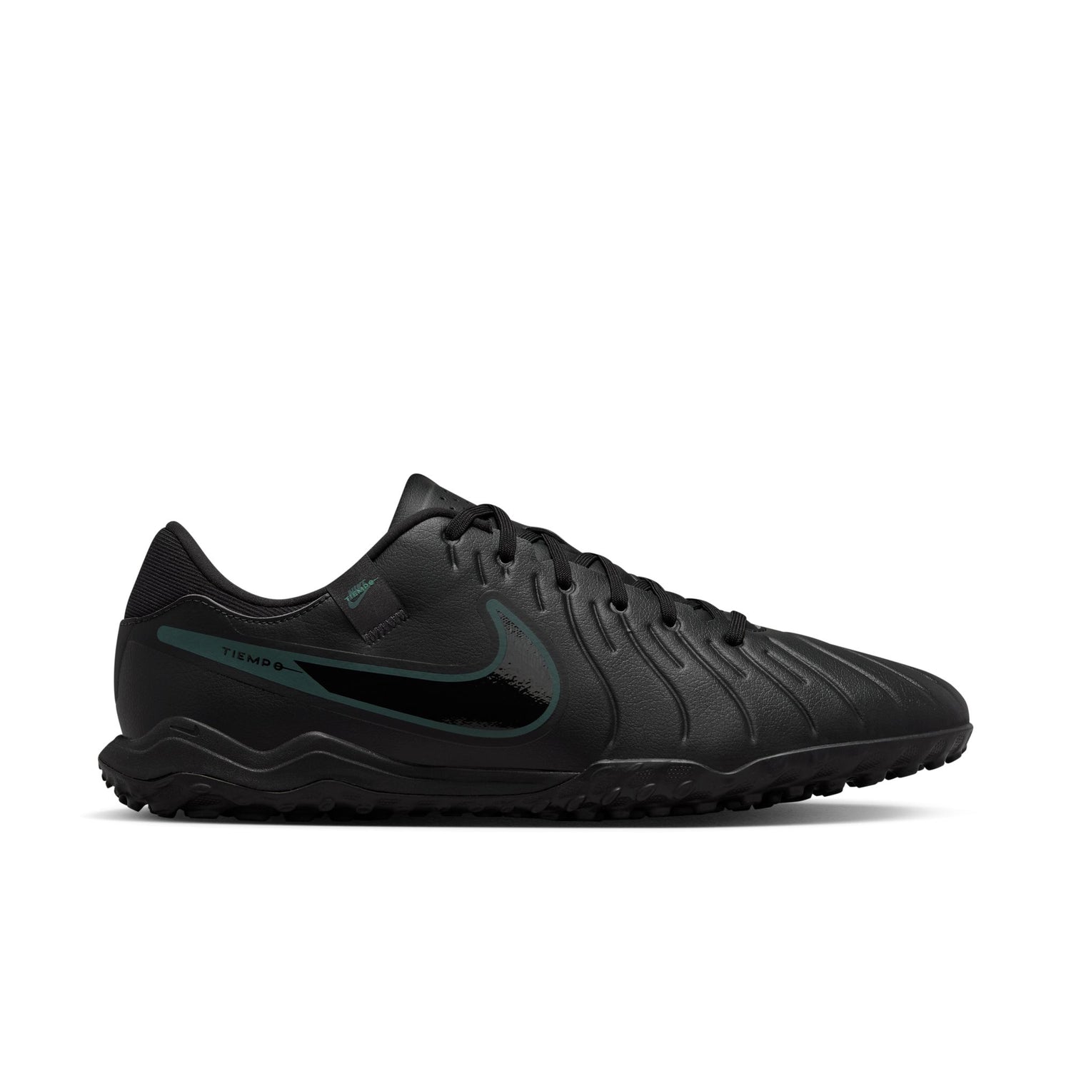 Nike Tiempo Legend 10 Academy TF Turf Soccer Shoes - Black/Deep Jungle