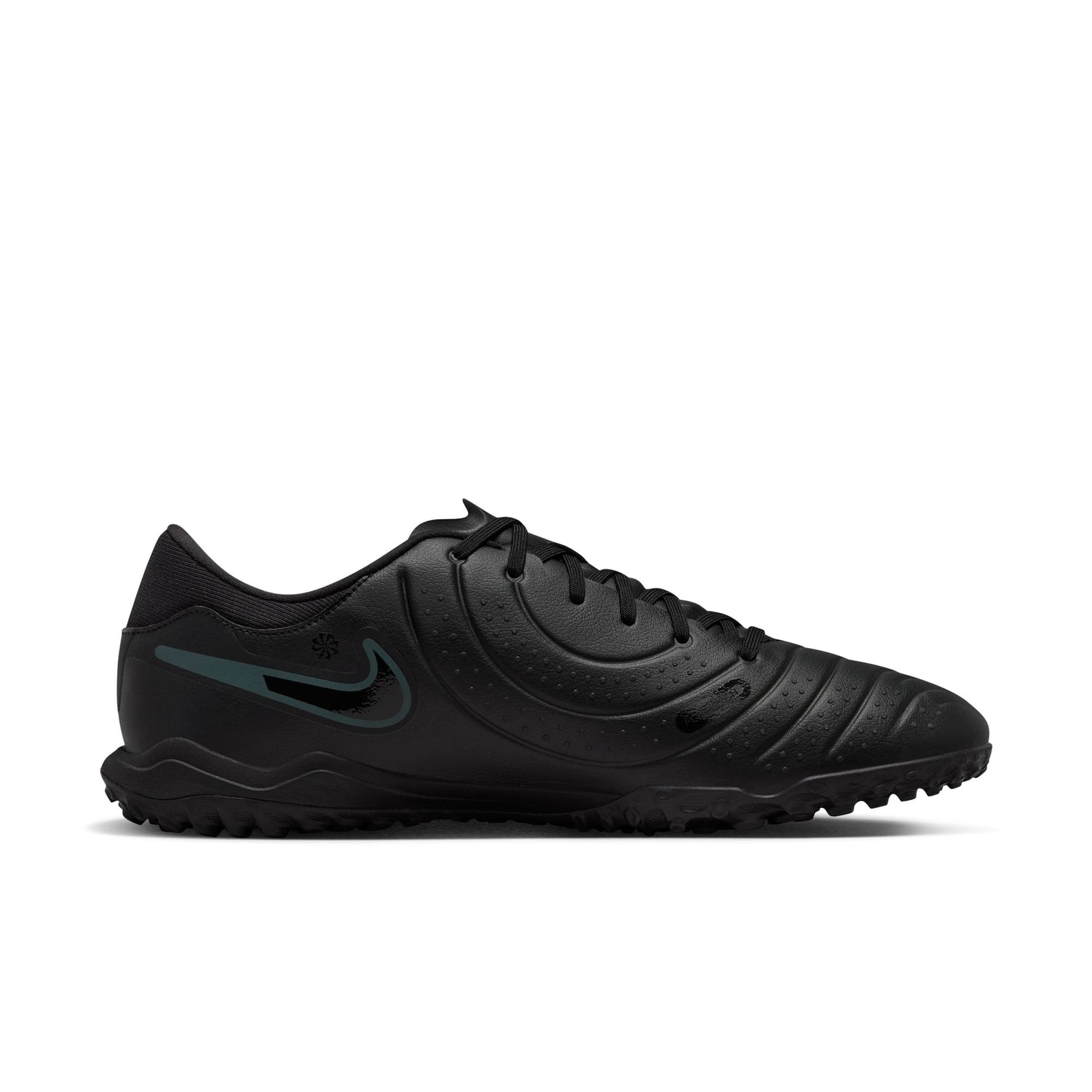 Nike Tiempo Legend 10 Academy TF Turf Soccer Shoes - Black/Deep Jungle