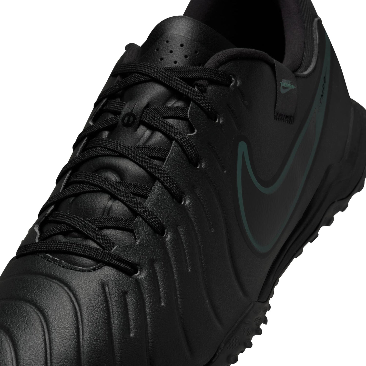 Nike Tiempo Legend 10 Academy TF Turf Soccer Shoes - Black/Deep Jungle