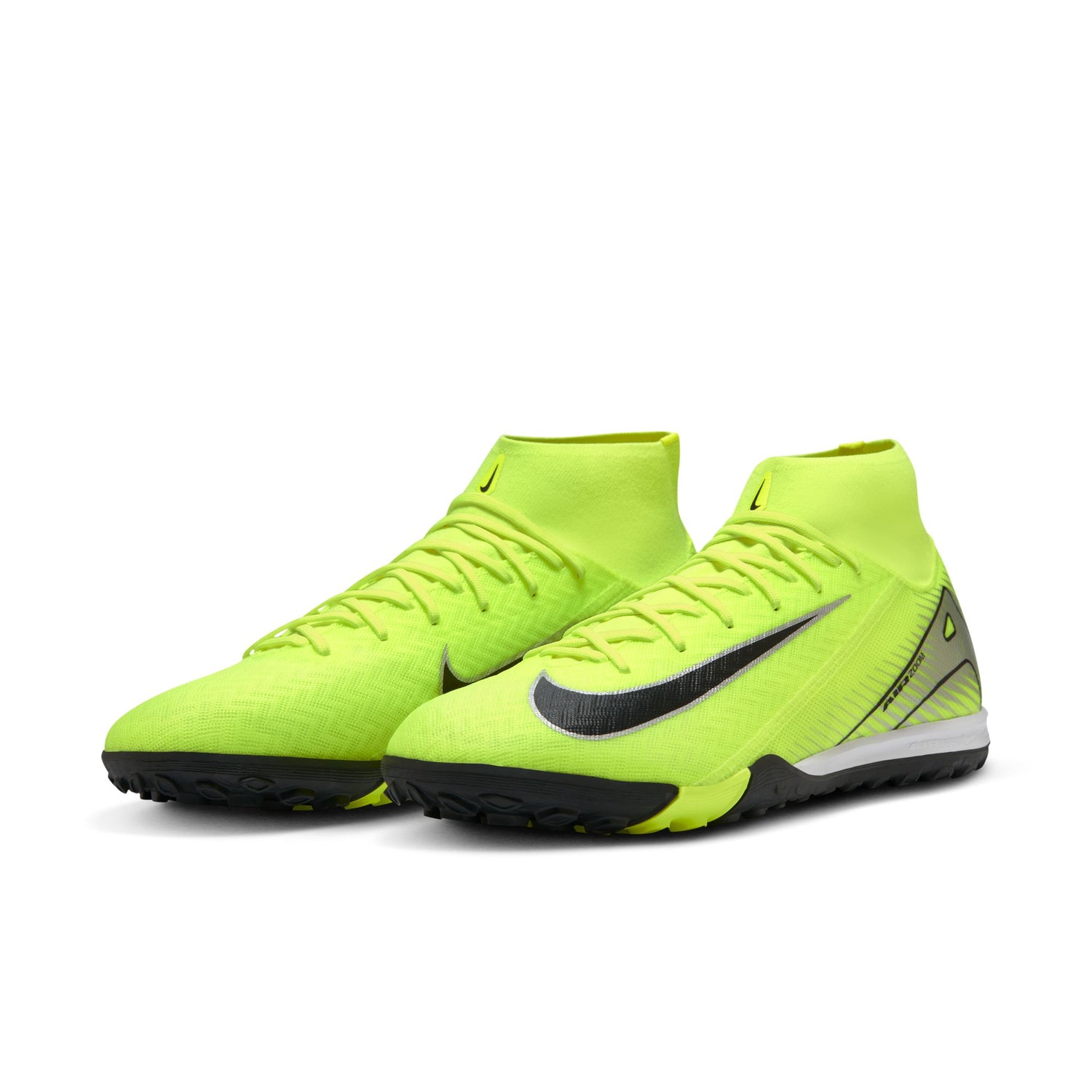 Nike Mercurial Superfly 10 Academy TF Turf Soccer Shoes - Volt/Black