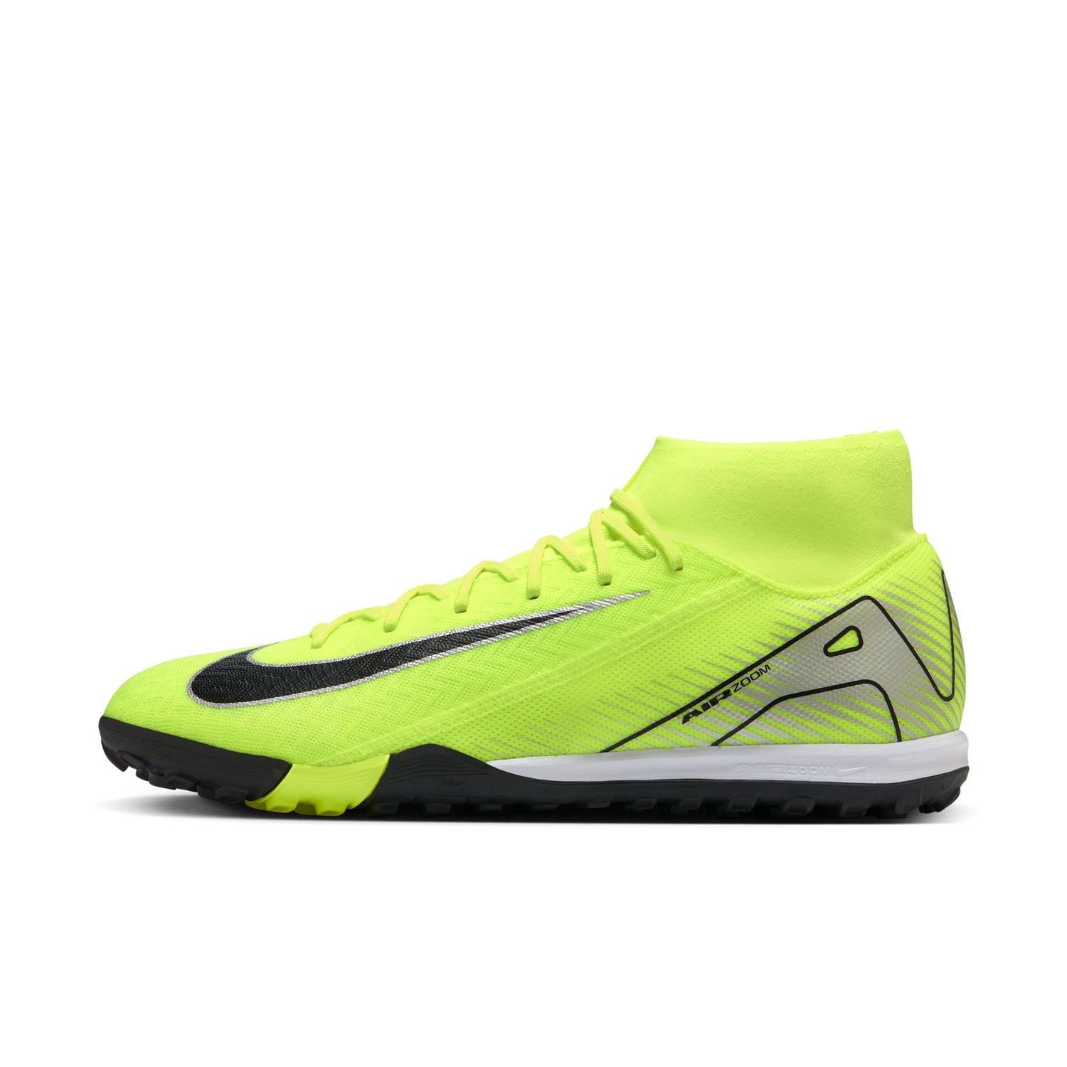 Nike Mercurial Superfly 10 Academy TF Turf Soccer Shoes - Volt/Black