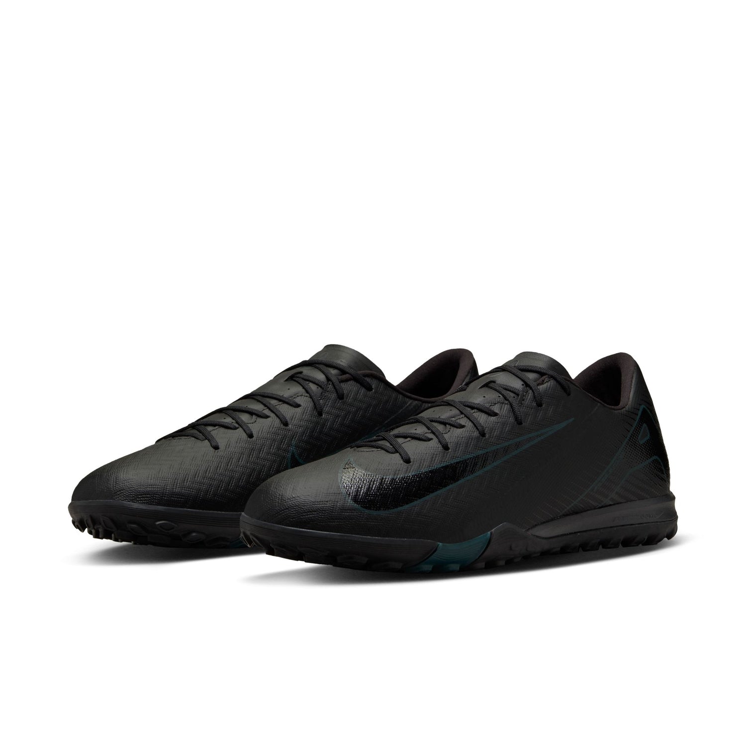 Nike Mercurial Vapor 16 Academy TF Turf Soccer Shoes - Black/Black-Deep Jungle