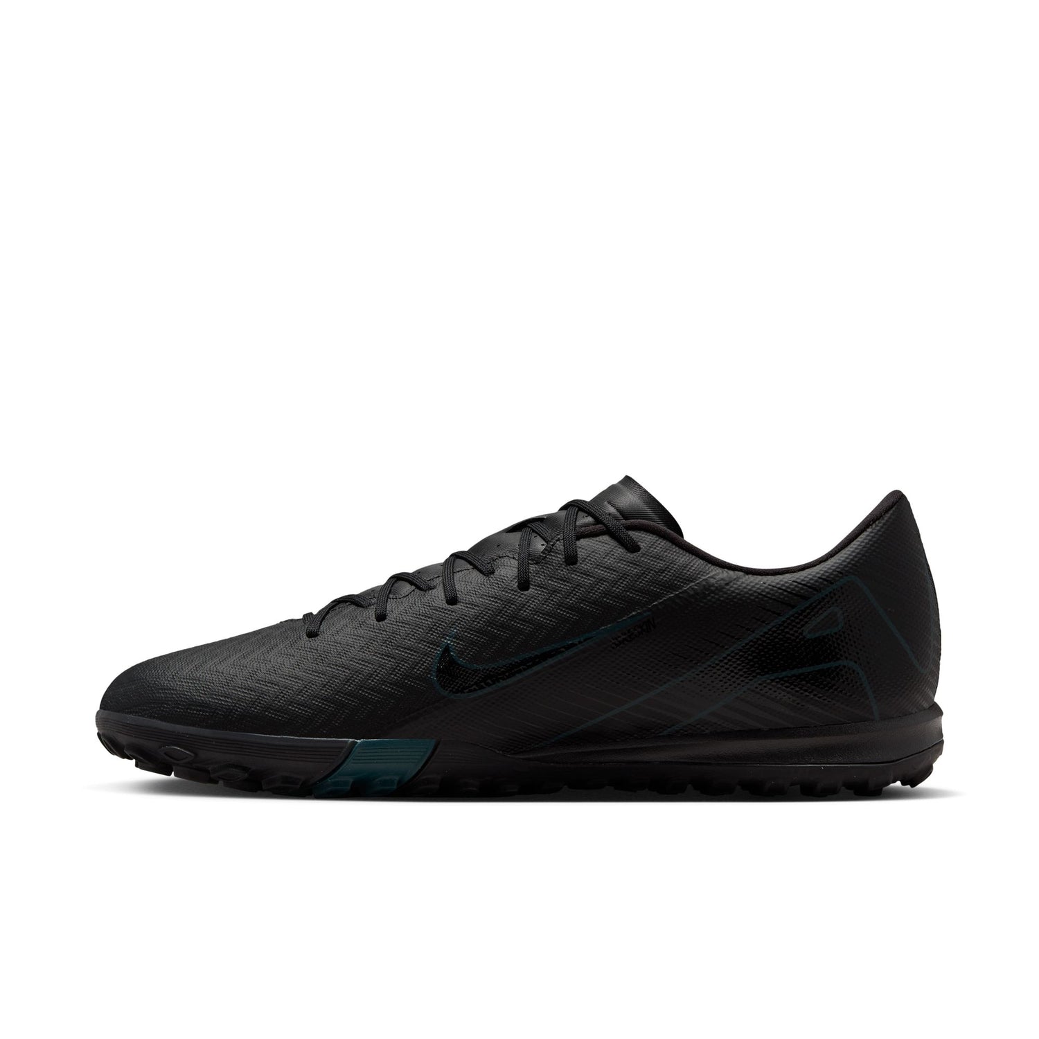 Nike Mercurial Vapor 16 Academy TF Turf Soccer Shoes - Black/Black-Deep Jungle