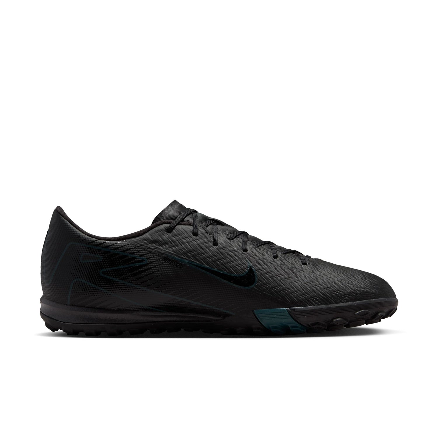 Nike Mercurial Vapor 16 Academy TF Turf Soccer Shoes - Black/Black-Deep Jungle