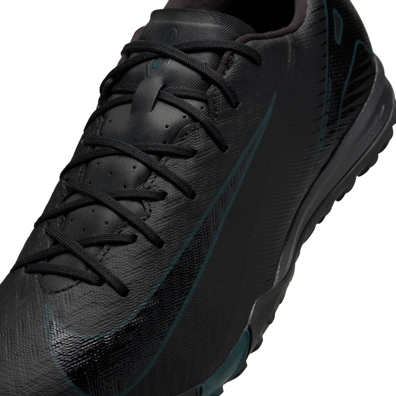 Nike Mercurial Vapor 16 Academy TF Turf Soccer Shoes - Black/Black-Deep Jungle