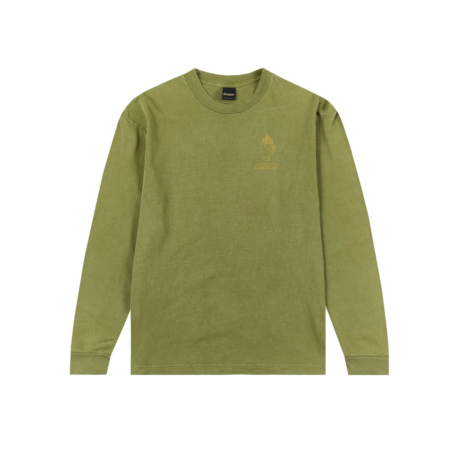 Only NY Astral Trip Long Sleeve T-Shirt - Moss Green