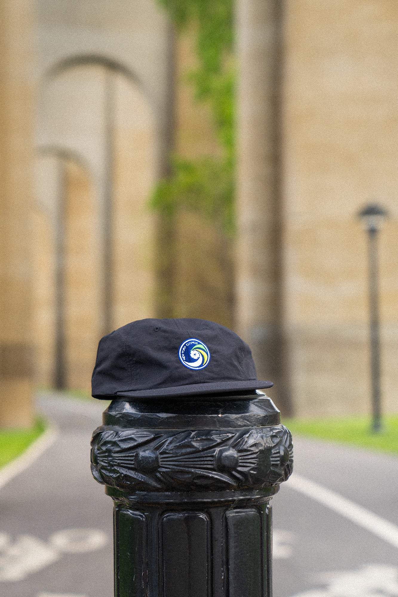 VSS Studio x New York Cosmos Embroidered Logo Nylon Cap - Black