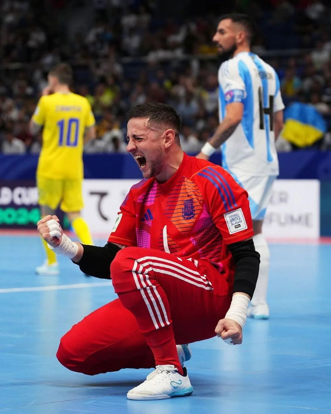 Senda Athletics USHUAIA Pro 2.0 Futsal Shoe - White/Blue