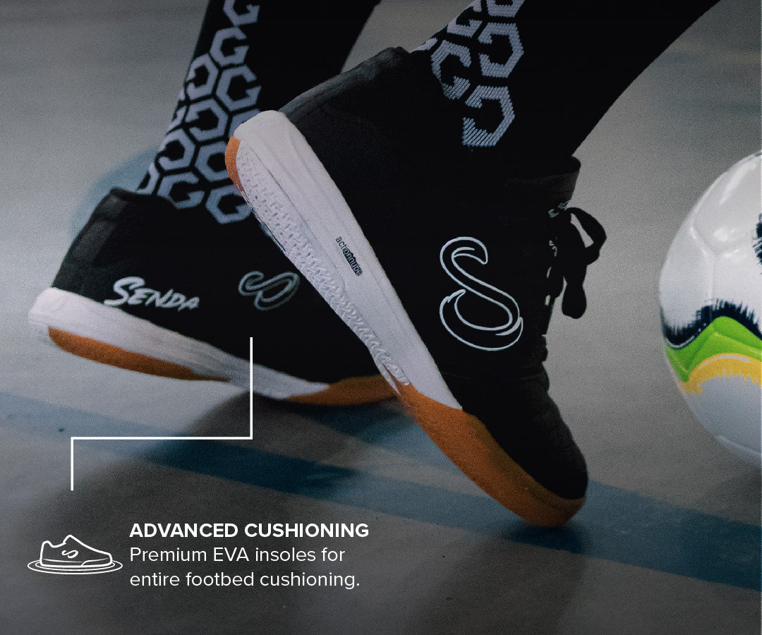 Senda Athletics USHUAIA Club 2.0 Futsal Shoe - Black/White