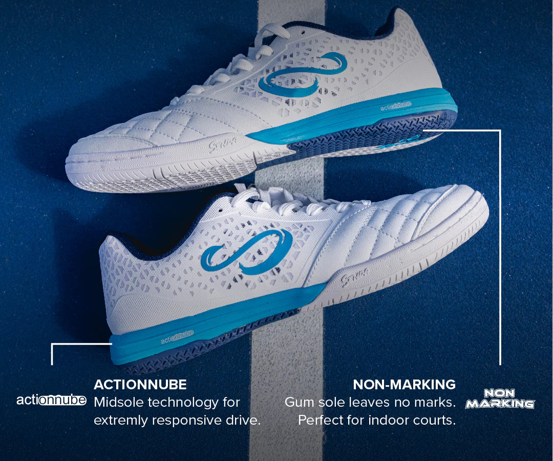 Senda Athletics USHUAIA Pro 2.0 Futsal Shoe - White/Blue