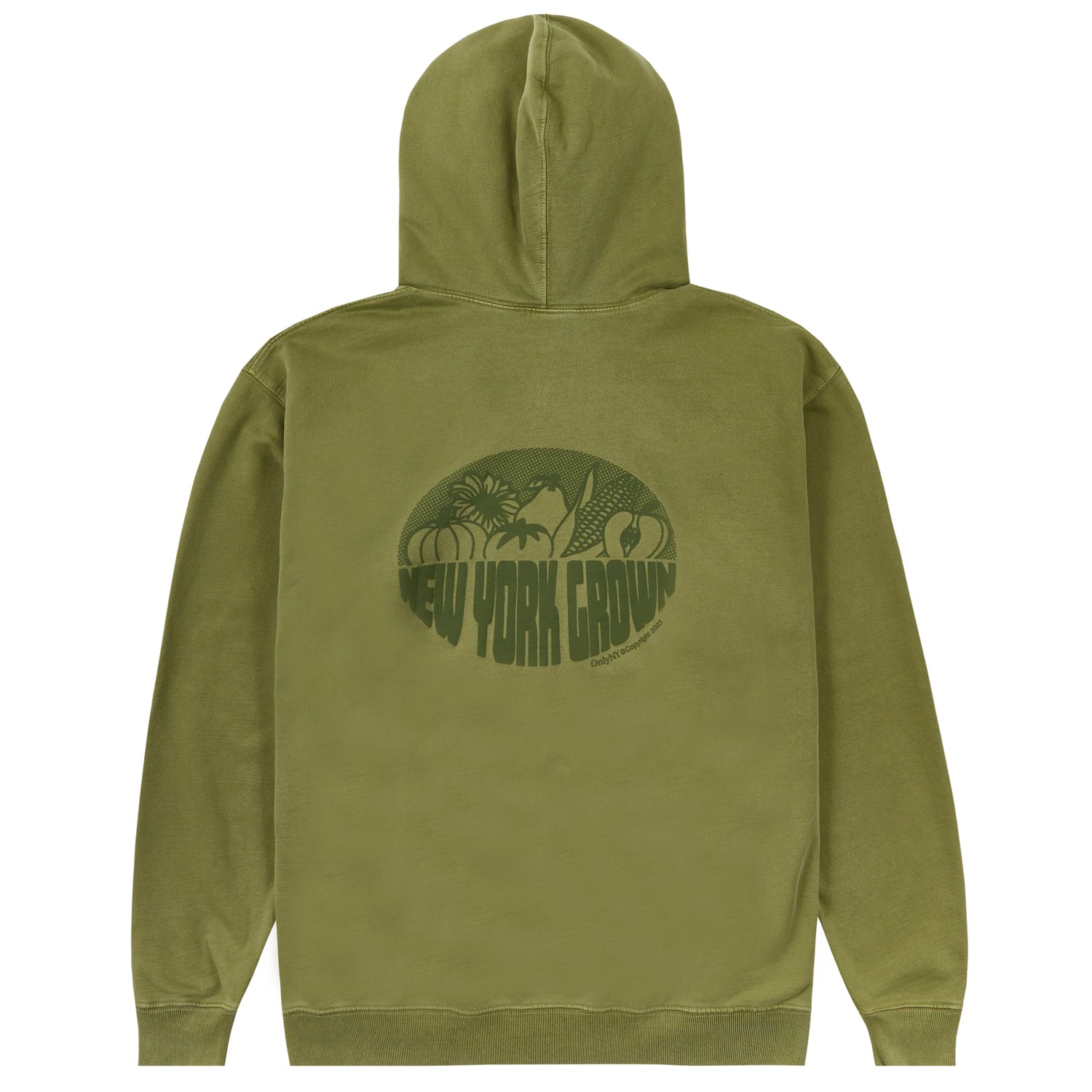 Only NY New York Grown Harvest Zip Hoodie - Moss Green