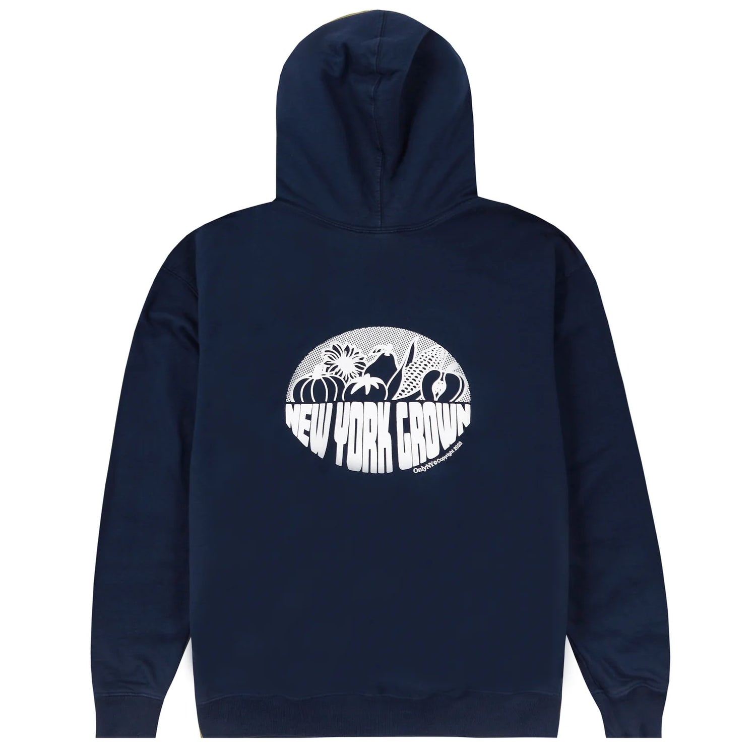Only NY New York Grown Harvest Zip Hoodie - Navy