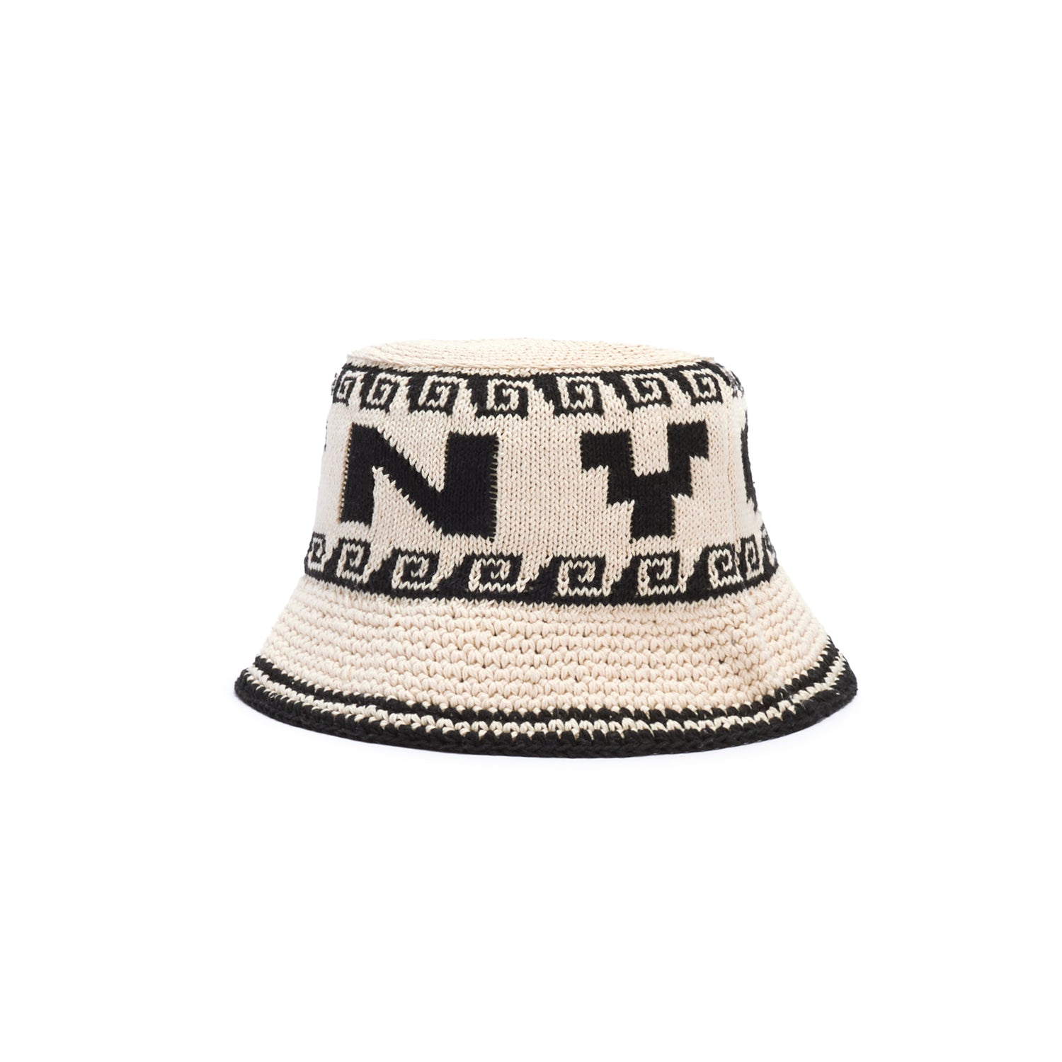 Only NY Crochet Bucket Hat - Natural