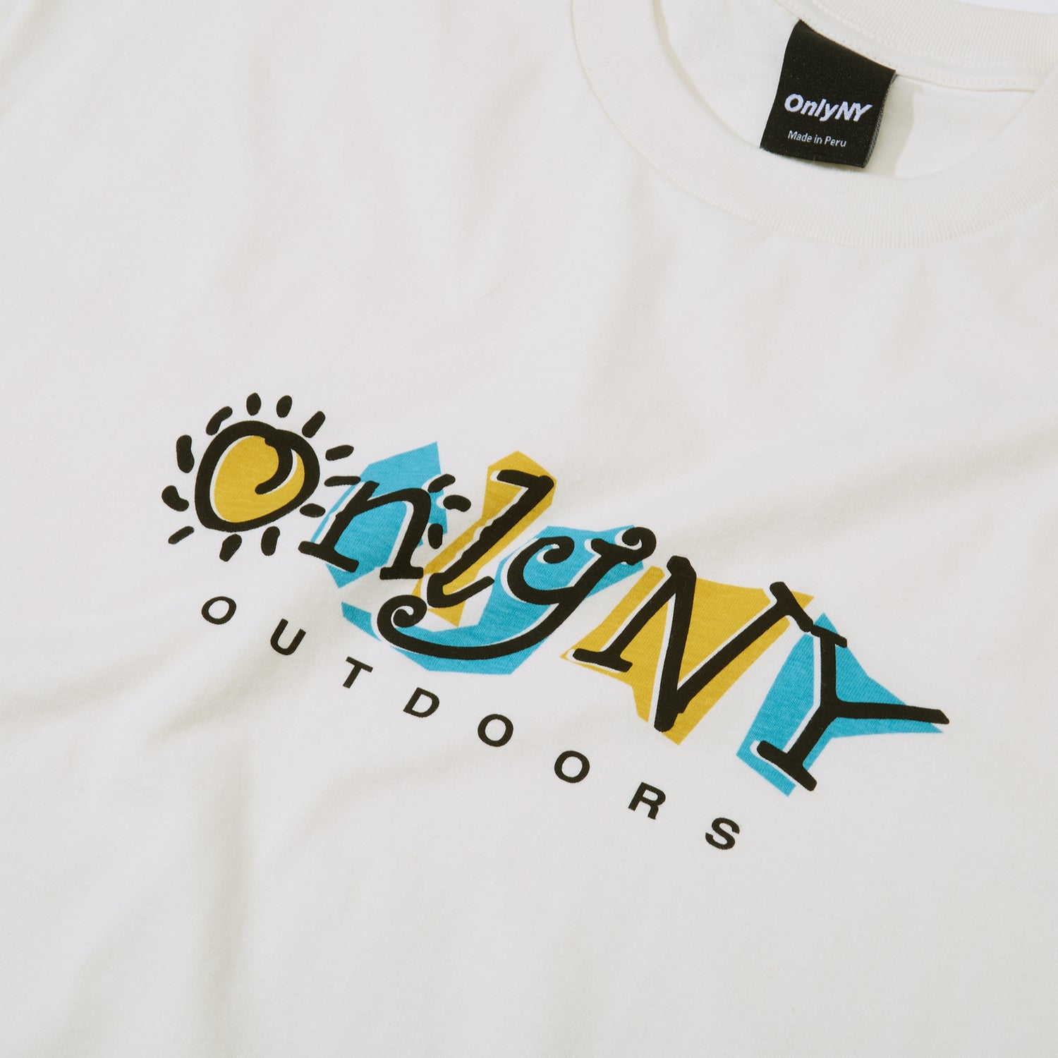 Only NY Outdoor Sunshine Logo T-Shirt - Natural