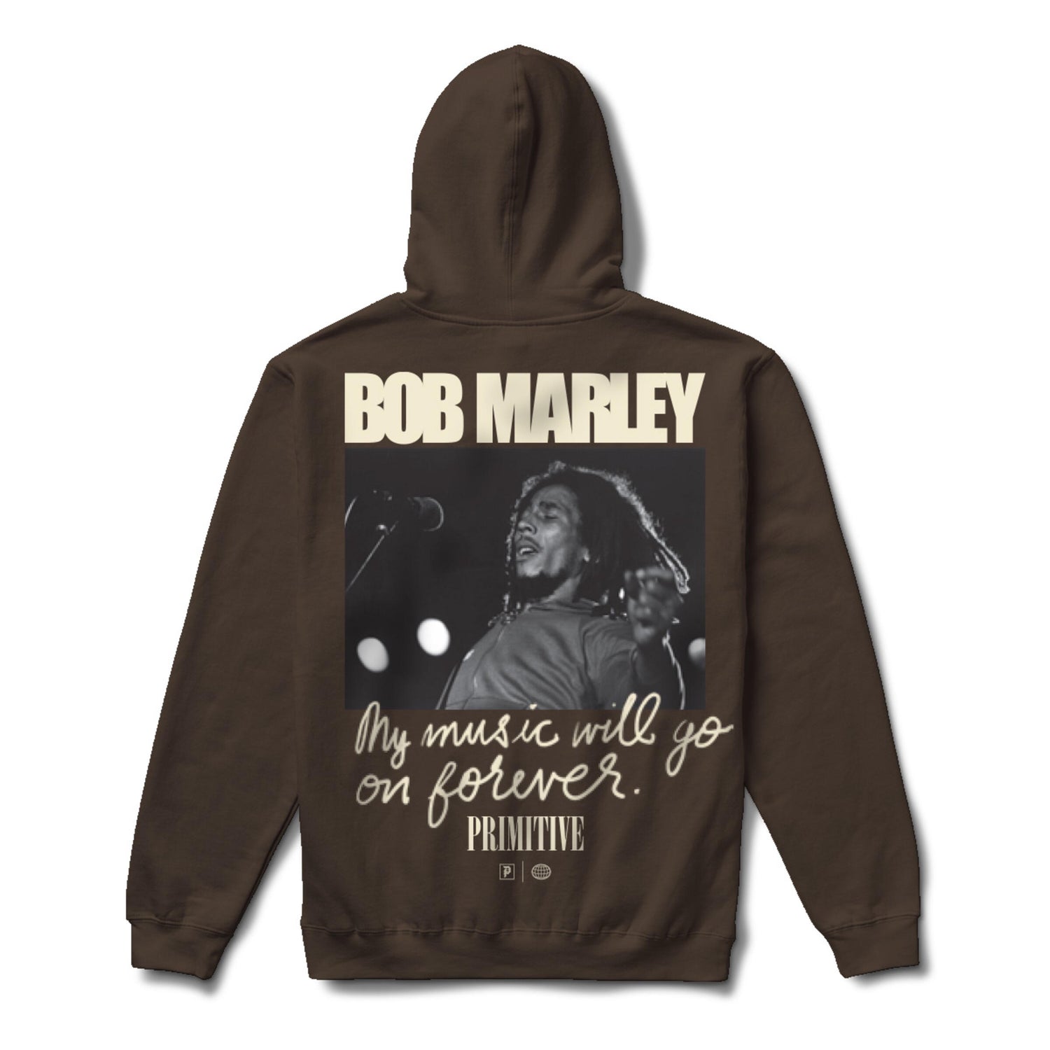 Primitive x Bob Marley Forever Hoodie - Brown