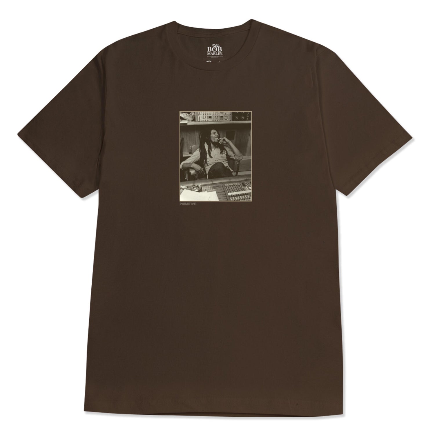 Primitive x Bob Marley Console Tee - Brown