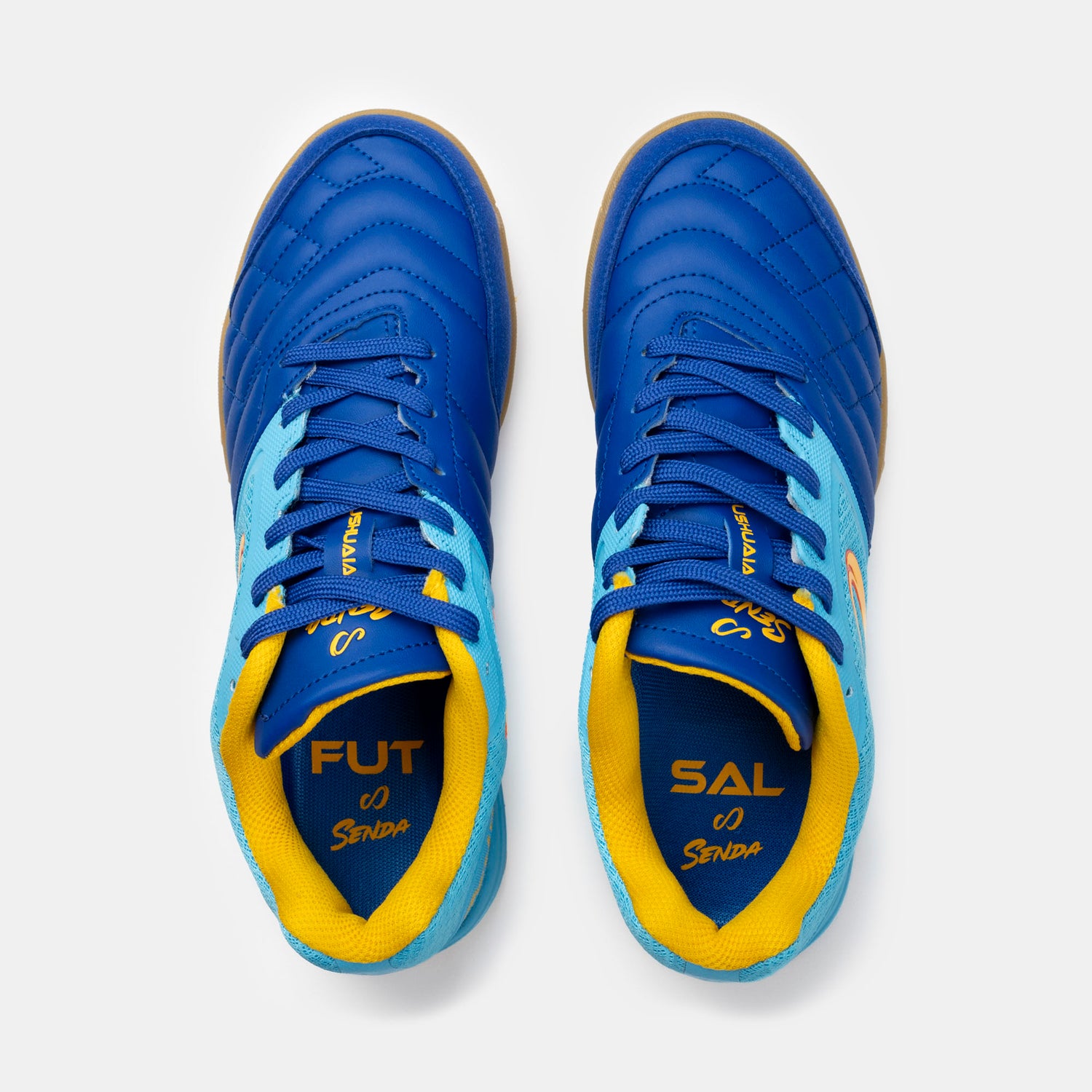 Senda Athletics USHUAIA Club 2.0 Futsal Shoe - Blue/Yellow