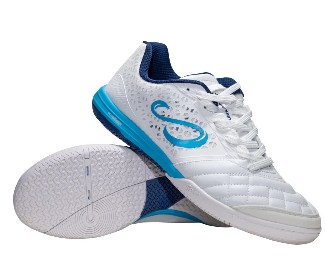 Senda Athletics USHUAIA Pro 2.0 Futsal Shoe - White/Blue