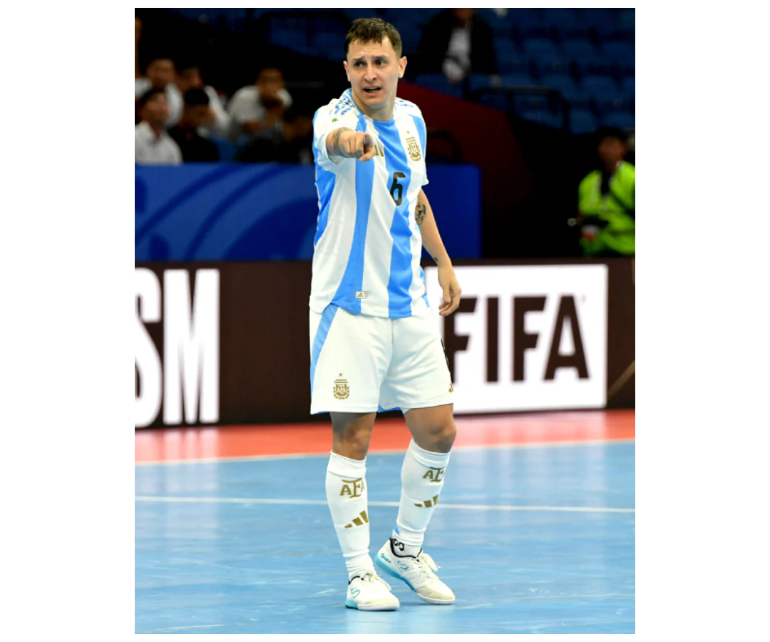 Senda Athletics USHUAIA Pro 2.0 Futsal Shoe - White/Blue