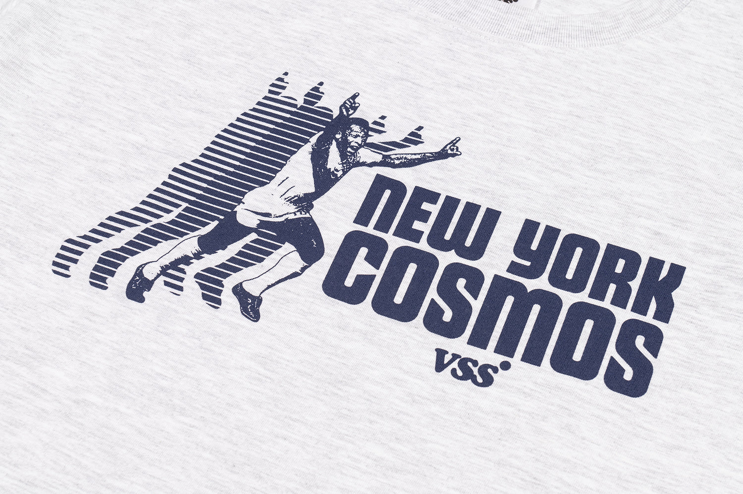 VSS Studio x New York Cosmos  Pelé #10 T-shirt - Ash Grey