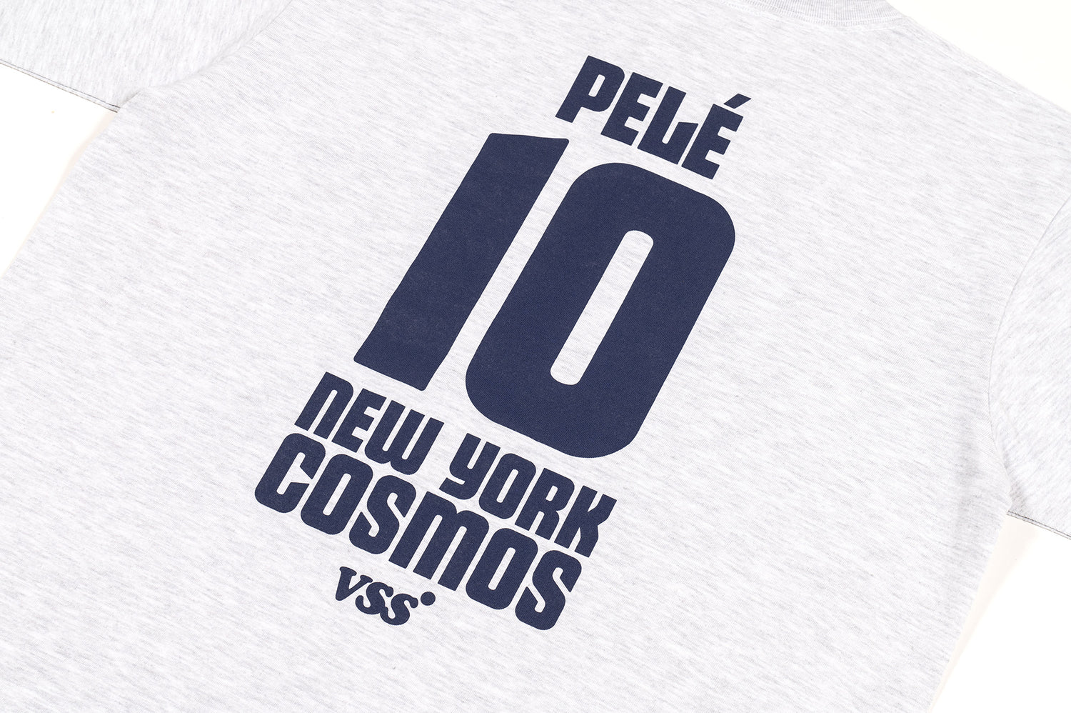 VSS Studio x New York Cosmos  Pelé #10 T-shirt - Ash Grey