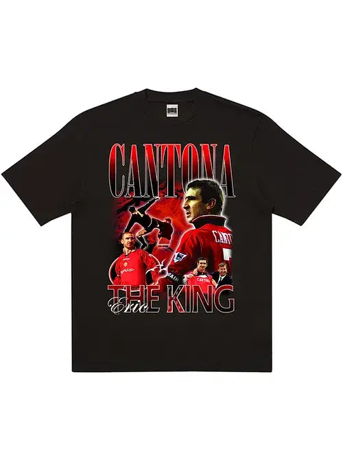 Retro Football Gang Eric Cantona T Shirt The Village Soccer Shop