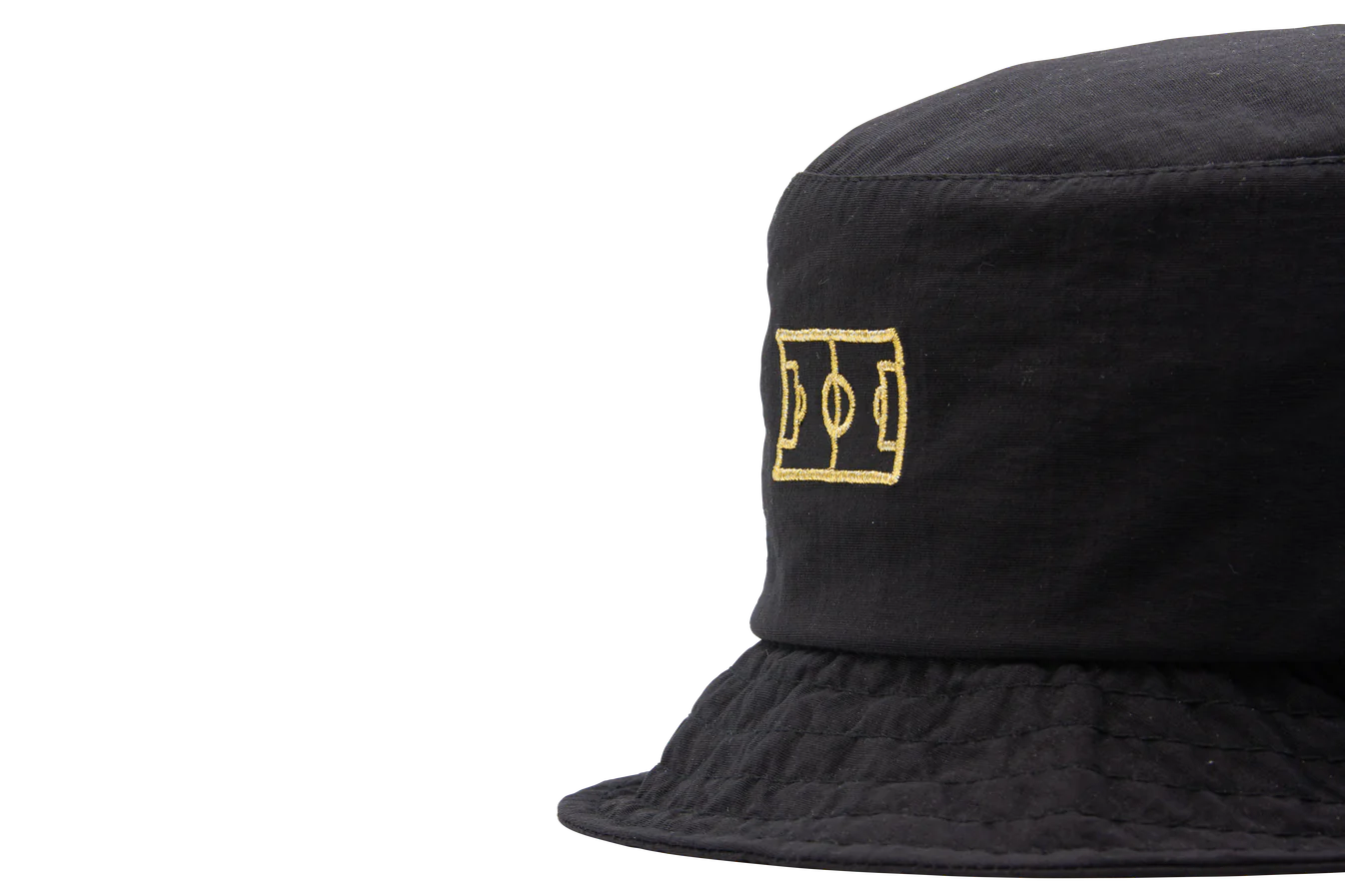 Goiaba E.C. - Campo Nylon Bucket Hat - Black/Gold