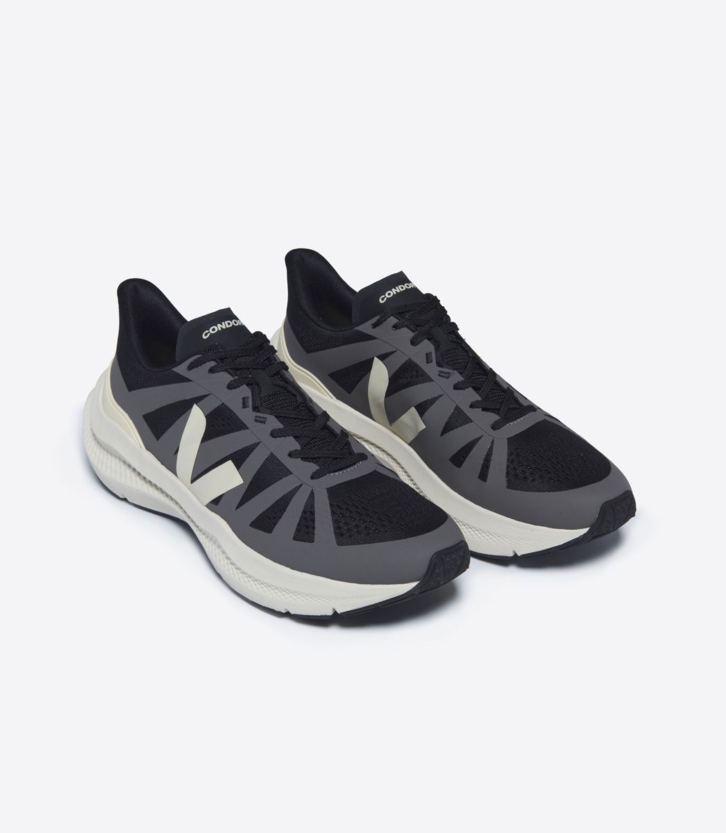 Veja Condor 3 Engineered - Mesh Black/Calcaire