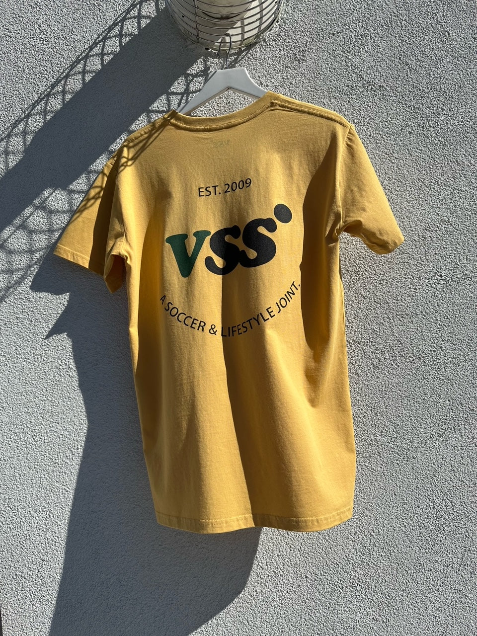 VSS: A Soccer & Lifestyle Joint. T-Shirt - Mustard