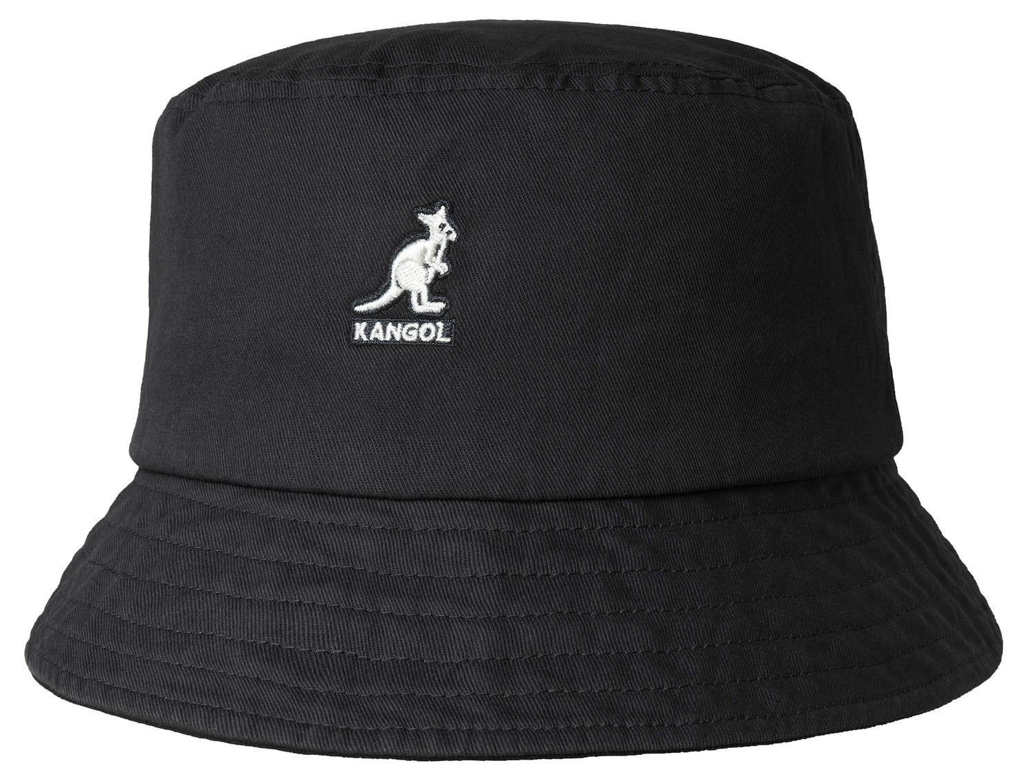 Kangol Washed Bucket Hat - Black