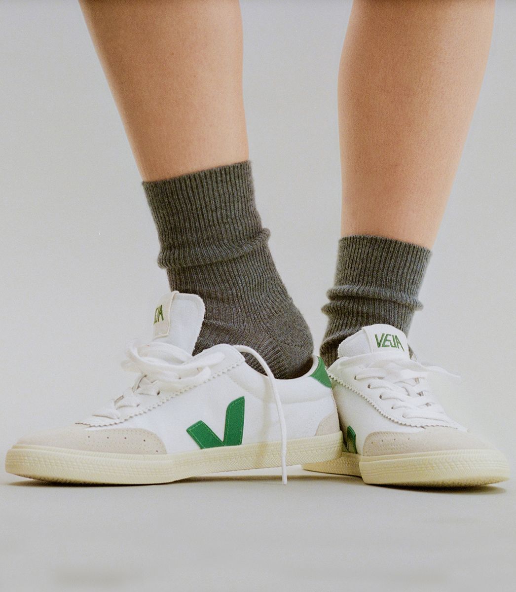 Veja Volley Canvas - White Emeraude