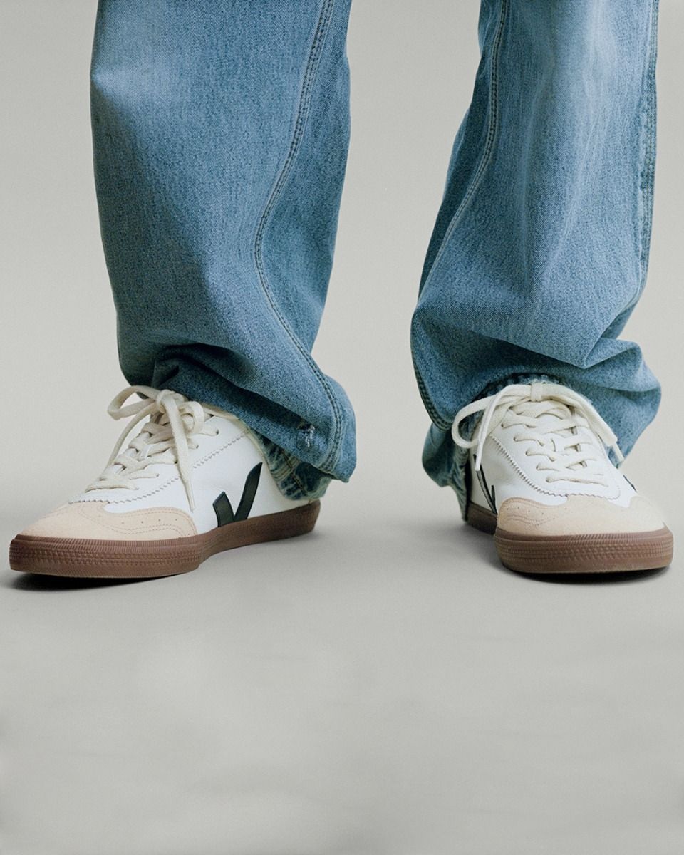 Veja Volley Leather - White Nautico Bark