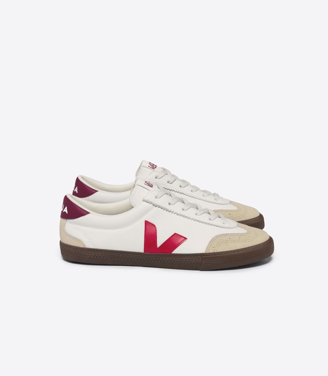 Veja Volley Leather - White Pekin Bark