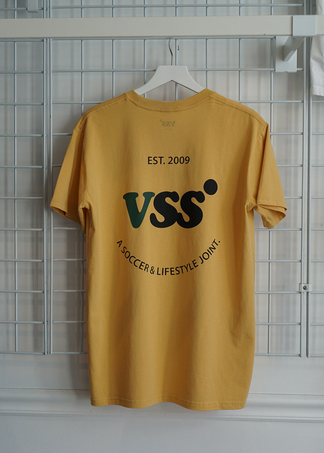 VSS: A Soccer & Lifestyle Joint. T-Shirt - Mustard