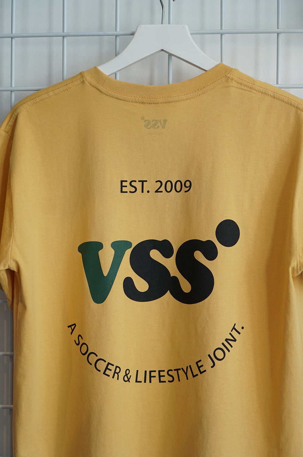 VSS: A Soccer & Lifestyle Joint. T-Shirt - Mustard